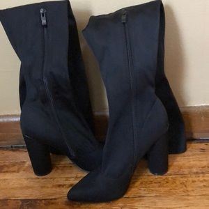 Black Thigh High Boots